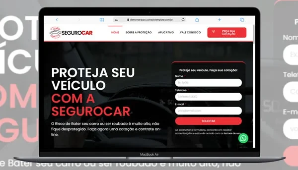 Template Site Para Seguradora 100% Editável