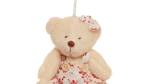 Ursinha de vestido Florido (10 cm)
