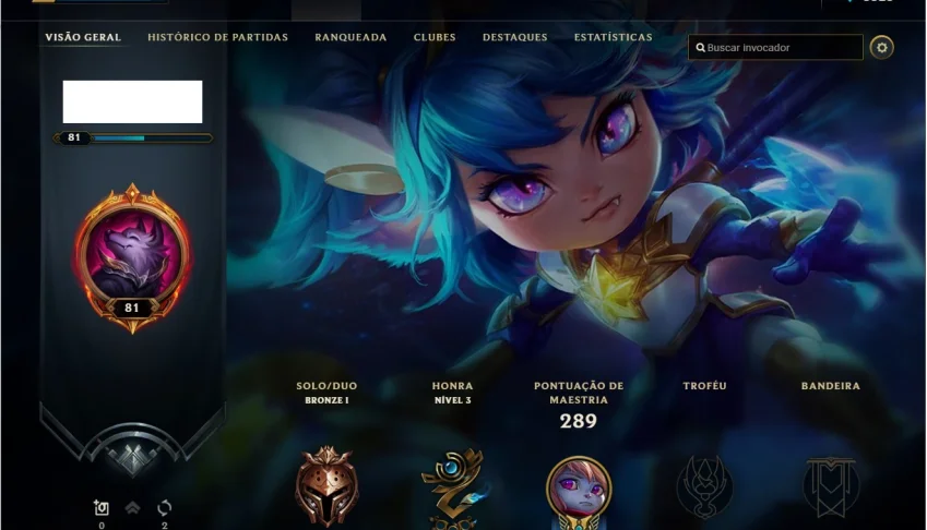 Conta de League of legends BR