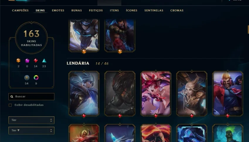 Conta League of Legends ex diamante