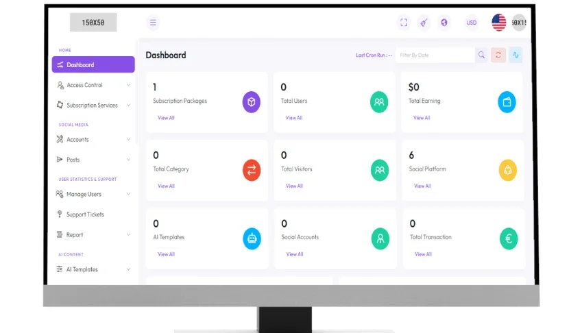 Sistema Web Php - Gestão De Mídias Sociais Com Ia