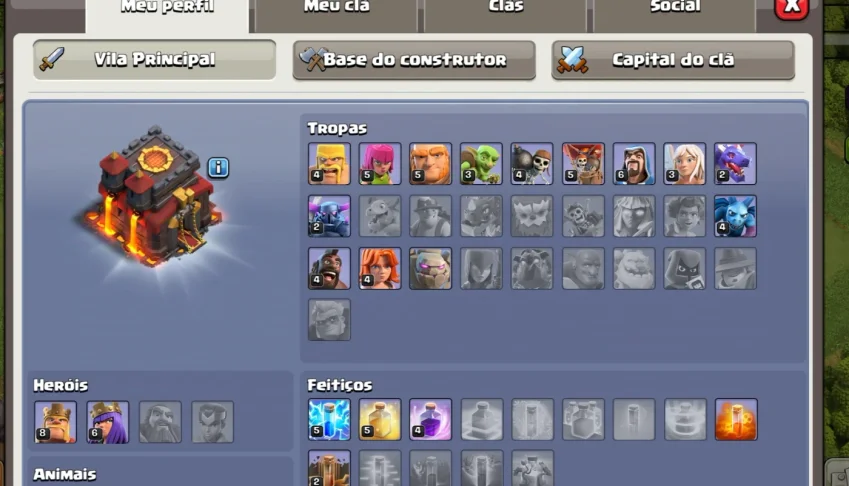 Conta Clash Of Clans CV10 + Conta Brawl Star