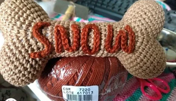 Osso em crochê - Amigurumi