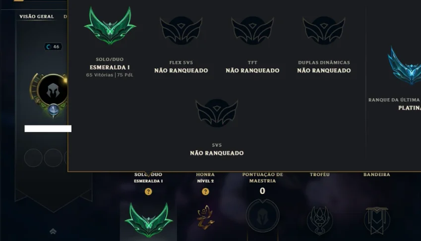 Esmeralda 1 com 55 Champs e 6 Skins