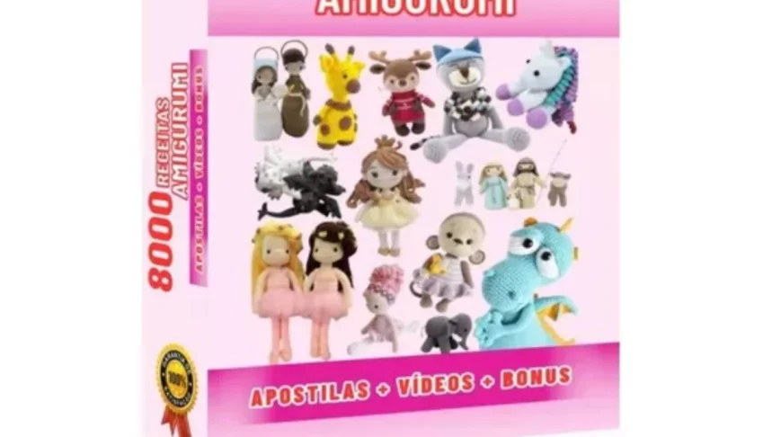 8000 Receitas Amigurumi Atualizadas + Apostilas + Vídeos