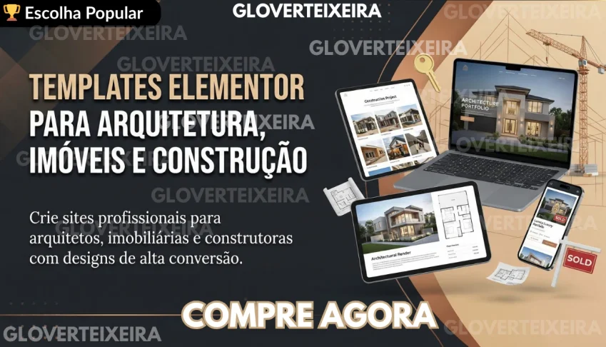 Templates Elementor para Sites Arquitetura, Imóvel