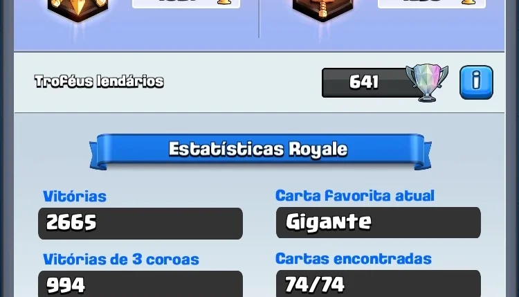 Clash Royale 4700 trofeus e todas lendarias