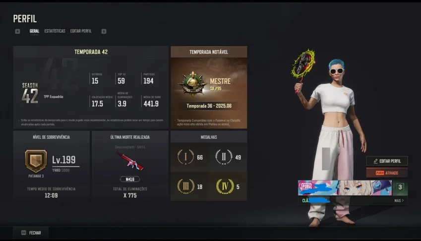 Conta PUBG 7 Progressiva e 1 bugatti
