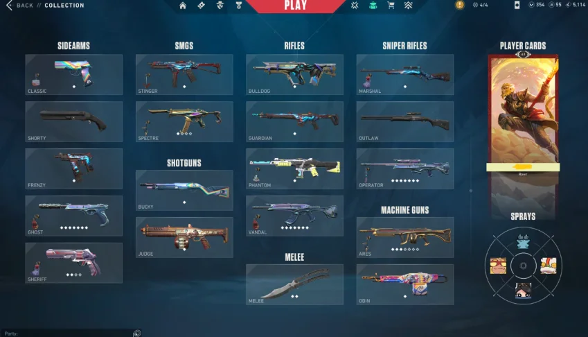 Conta Valorant Ascendente C/ Skins De Vandal, Phantom, Facas