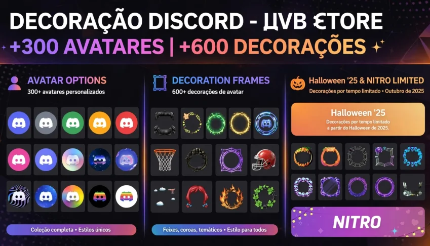 Pack +600 Decorações Discord