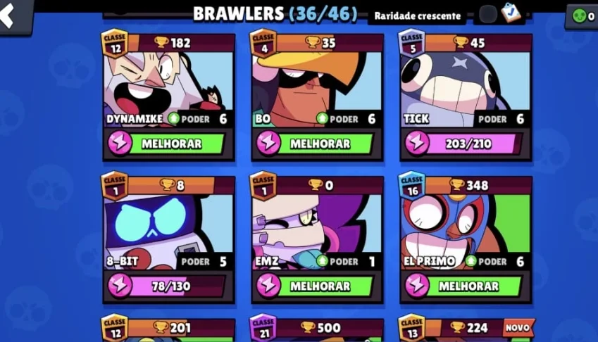 Conta brawlstars