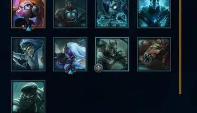 conta gold 60% wr 43 skins