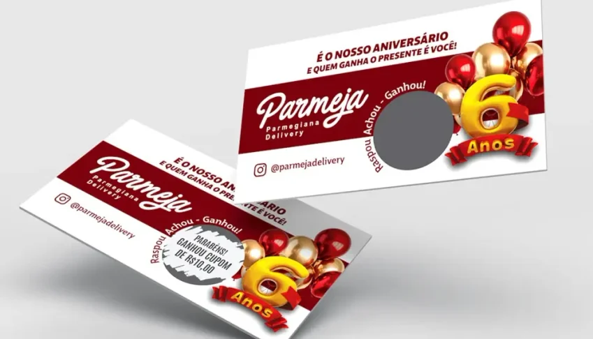 300 Raspadinhas em Papel Fotográfico - Entrega Rápida
