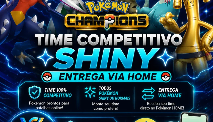 Pokémon Champions Time Competitivo-Shiny Entrega Via Home