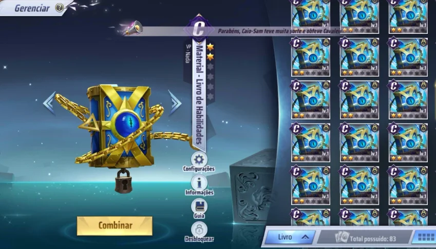 Conta de jogo online