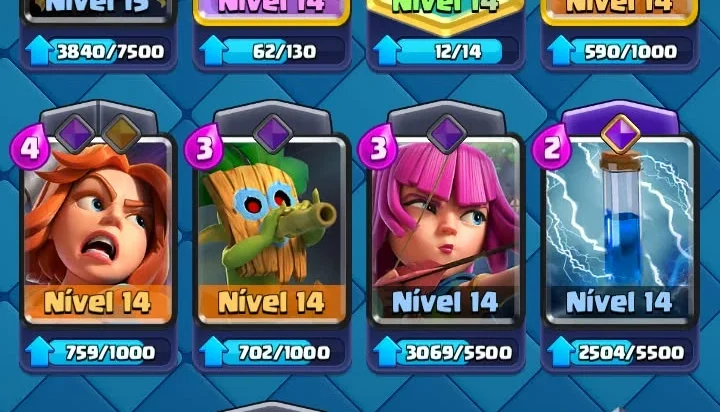TORRE 15 | 4 CARTAS LVL16 | 10 CARTAS LVL15 | 1590 COLEÇÃO