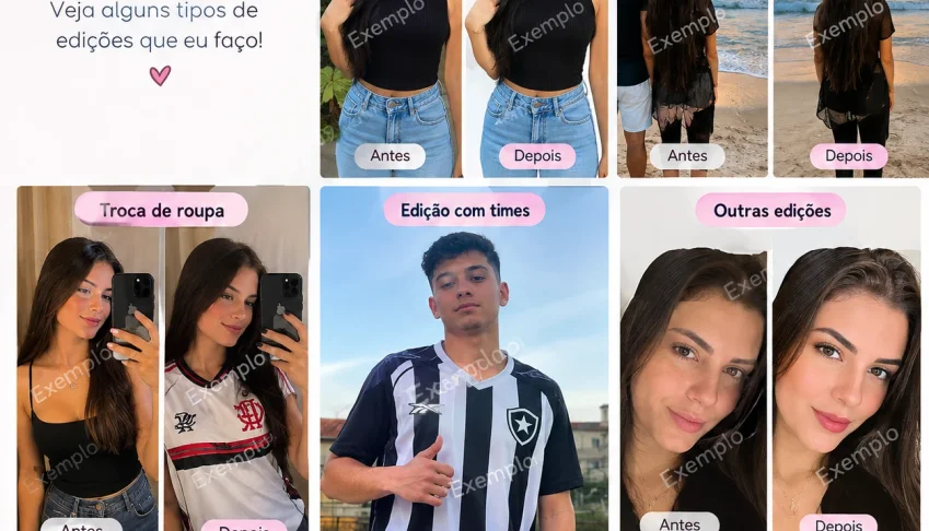 Edição de Fotos Personalizada Sob Encomenda