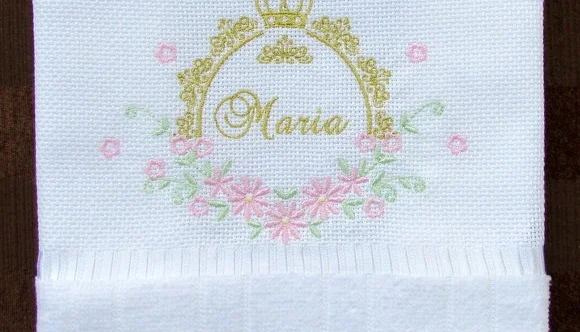 Toalha de Lavabo Personalizada com Brasão