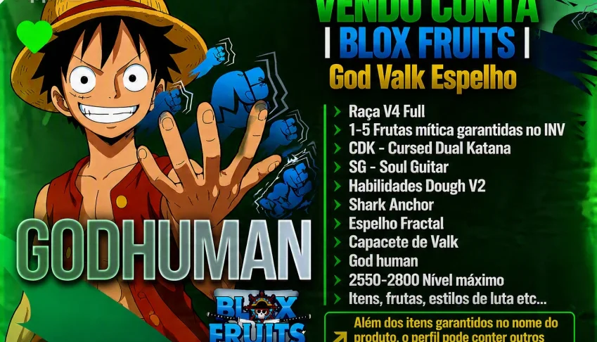 Conta | Blox Fluits | God Valk Espelho
