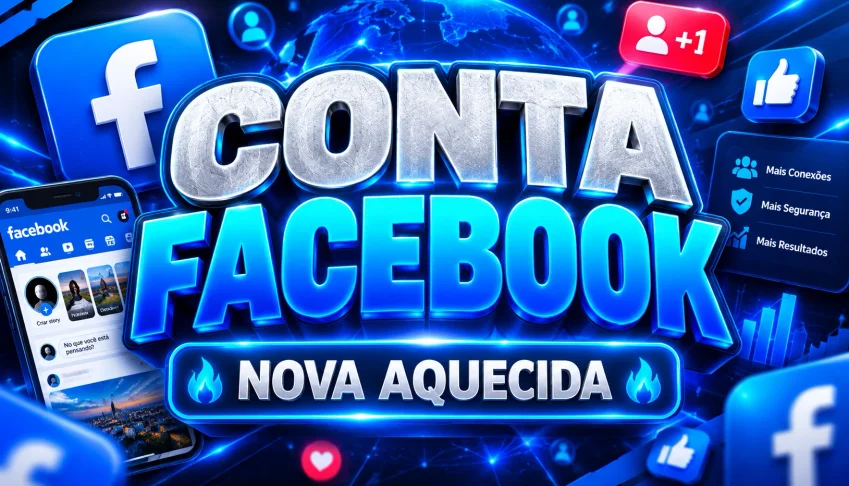 CONTA FACEBOOK NOVA AQUECIDA - CONTAS / PERFIL FACEBOOK