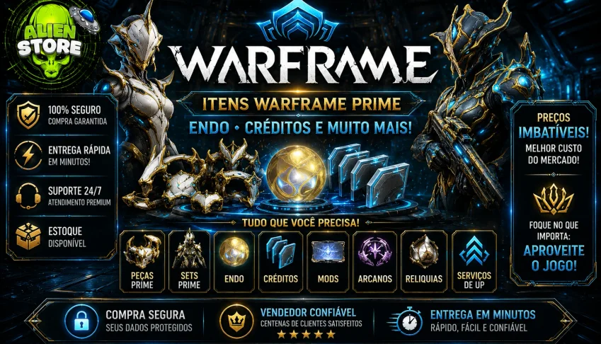 Warframe | Itens Prime, Endo e Créditos | Entrega Rápida
