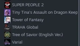 Conta Steam, diversos jogos
