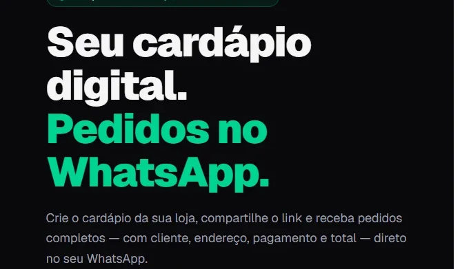 🚀 Seu Cardápio Digital Próprio — SEM MENSALIDADE!