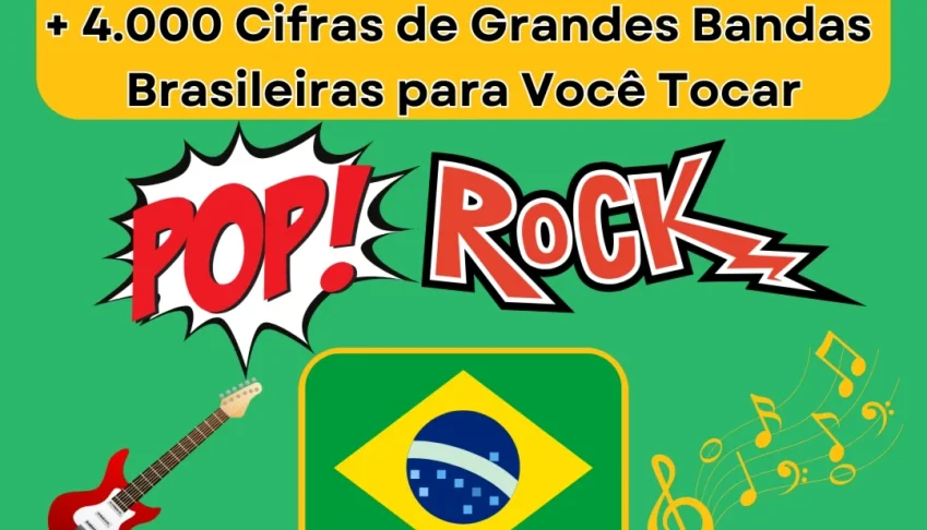 Pack Cifras Pop Rock Nacional - Mais de 4.000 Mil Cifras