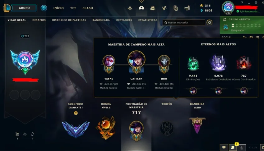 Conta LOL (League Of Legends)