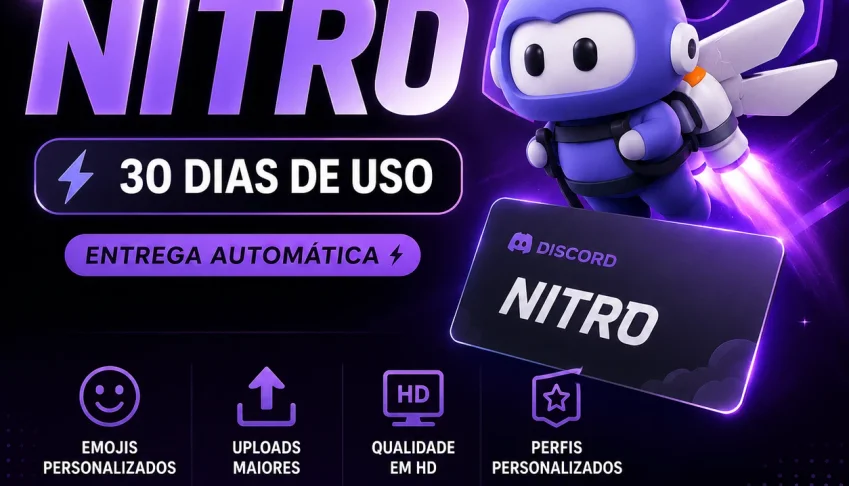 Ativação Nitro Discord Mensal 30 Dias + Brinde