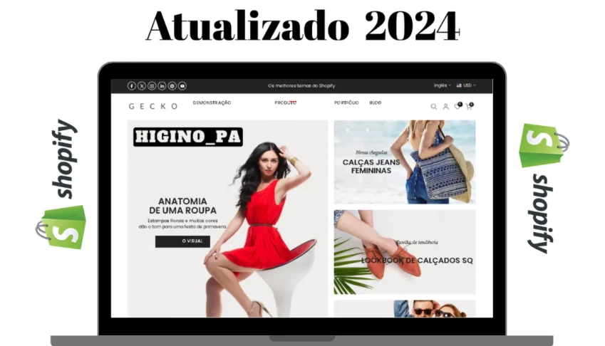 Tema Shopify Gecko + Atualizações e Brindes