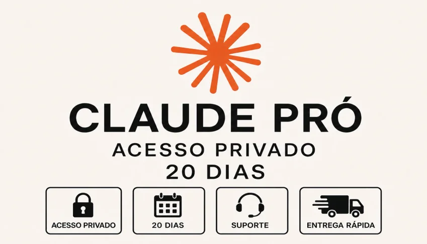 CLAUDE AI PRO | CONTA PRIVADA | E-MAIL INCLUSO | 20 DIAS