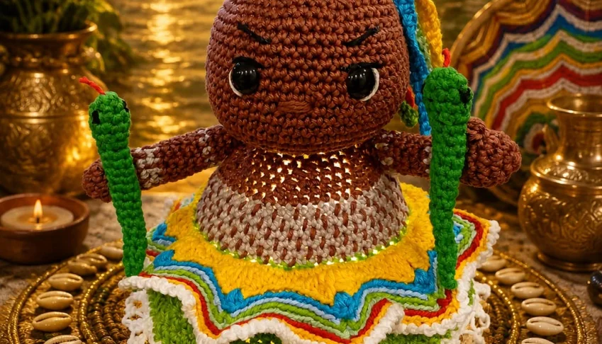Luminária Amigurumi - Oxumaré