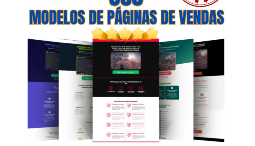Paginas De Vendas - 800  Modelos - Vitalicio