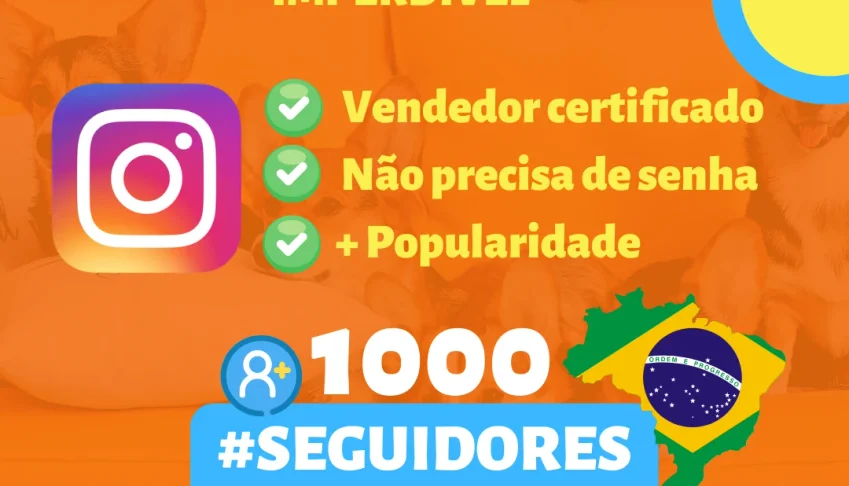 Pack 1000 Seguidores Brasileiros Para Instagram Promoção !!