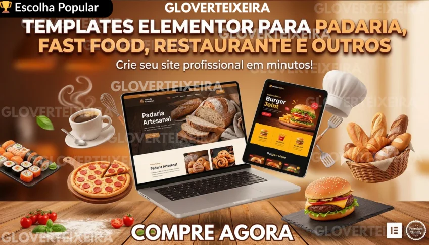 Templates Elementor para Padaria, Restaurante e Outros