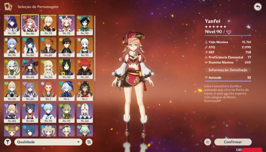Conta genshin impact - AR57 - Todos os arcontes