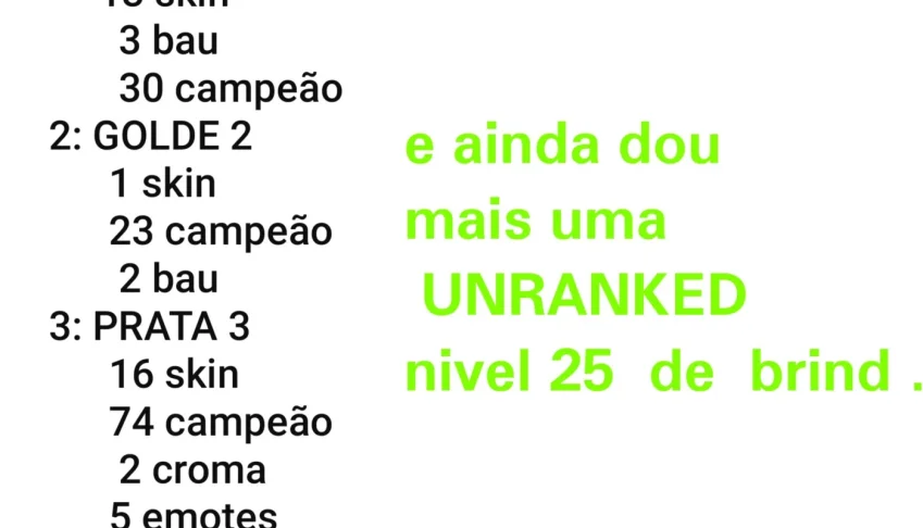 3 Contas lol