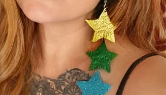 Brincos Carnaval Estrelas