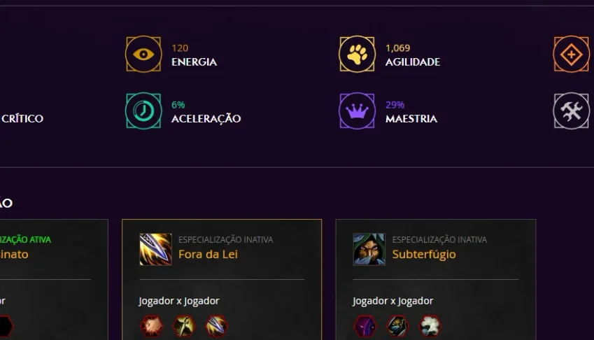 Conta World of Warcraft FA