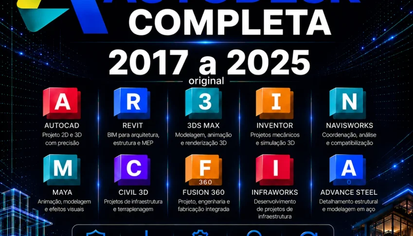 Suite Autodesk Completa Original 3 Anos