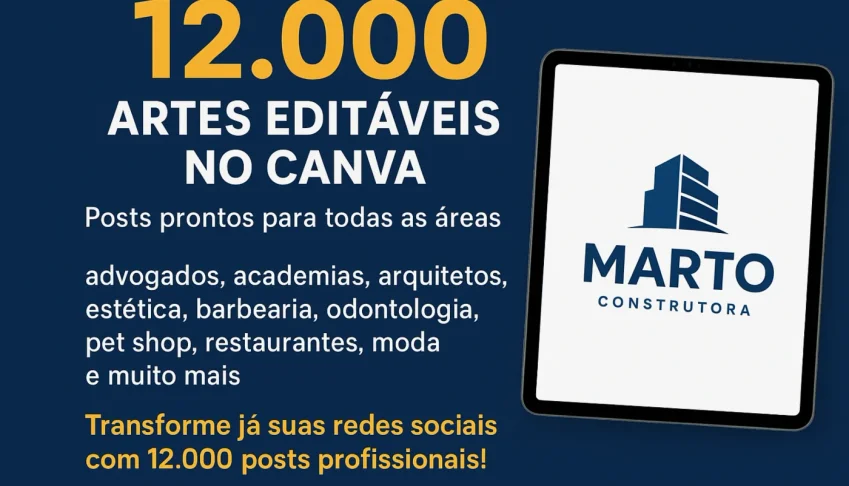 12.000 Artes Editáveis no Canva
