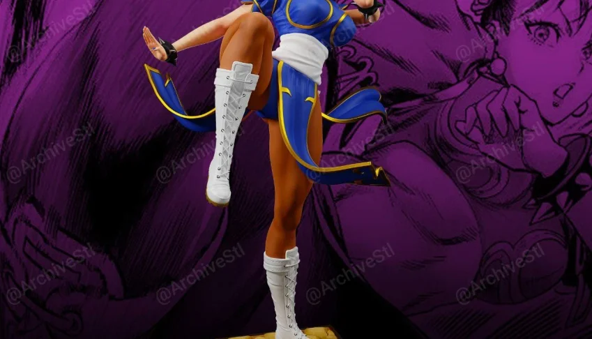 Chun Li Street Fighter Stl 3D Print