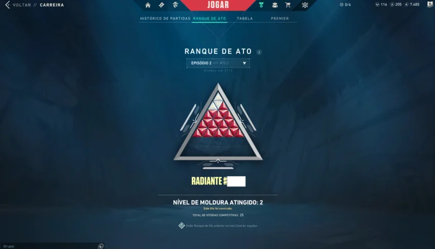 Conta Valorant Ex-Radiante