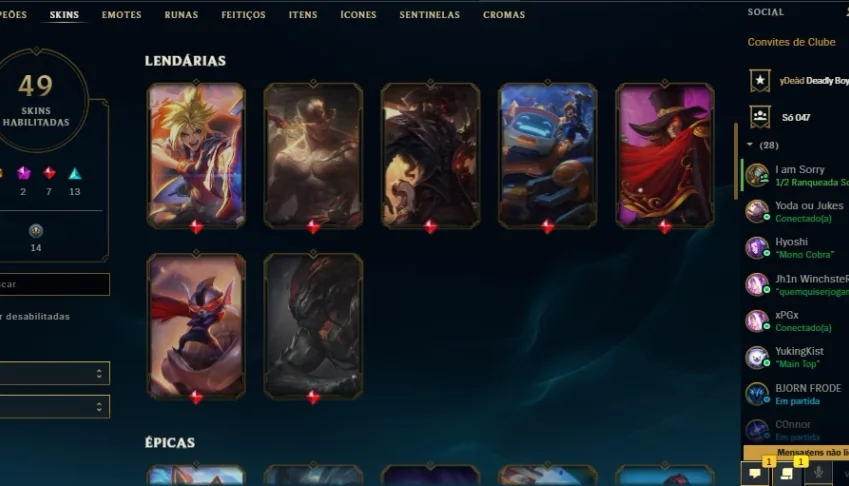 Vendo conta League of legends