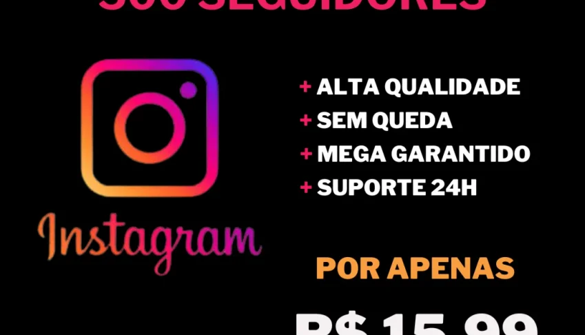 500 Seguidores no Instagram