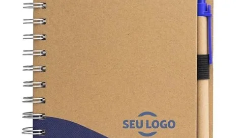 Caderno Ecológico Personalizado com Logo