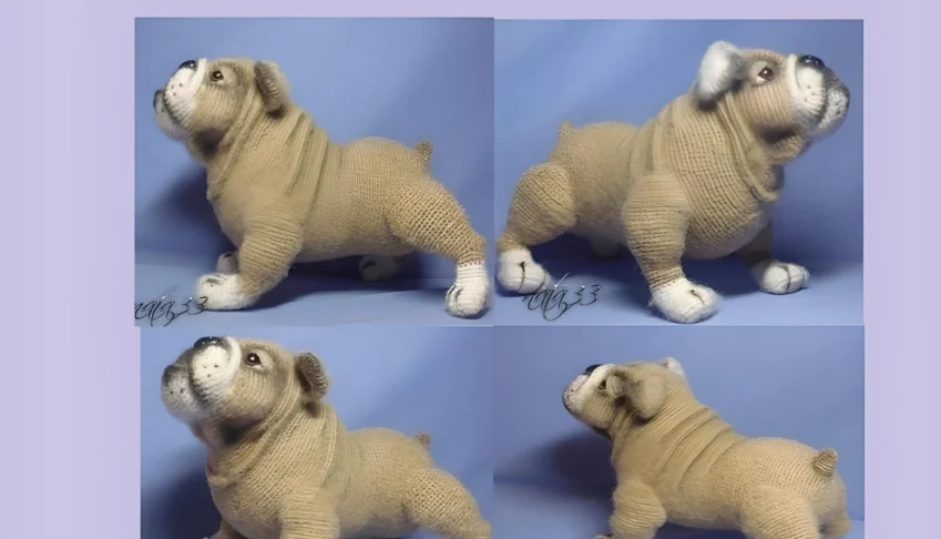 Receita em PDF - Cachorro Bulldog Amigurumi