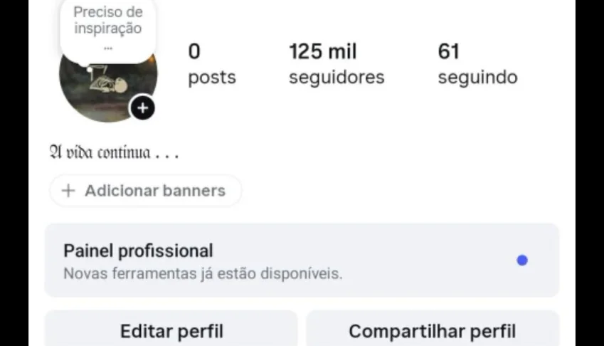 Contas de Instagram com 100k seguidores