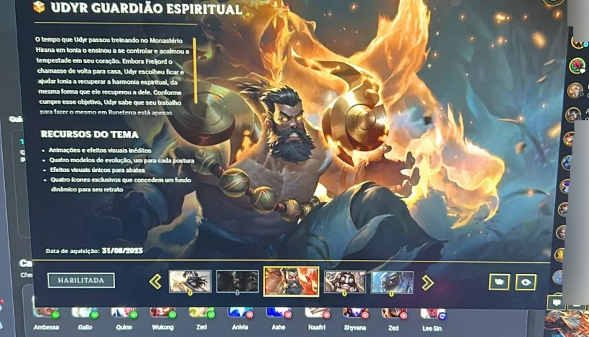 Conta lol platina  platina MMR ALTO 144 skin